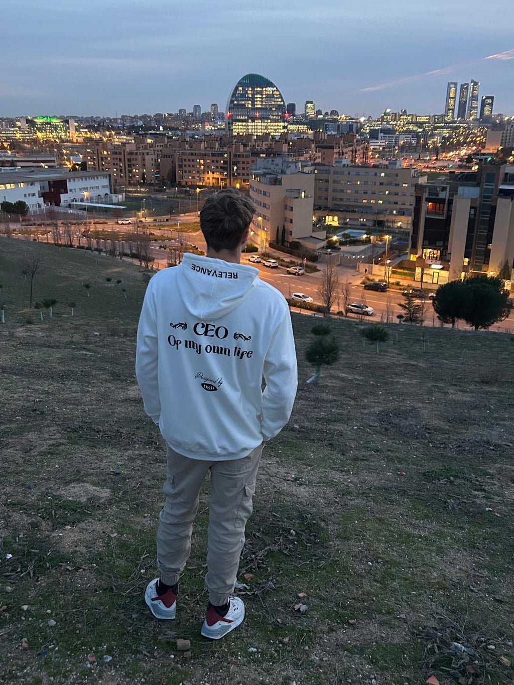 Sudadera Relevance "CEO of my own life" – Blanco