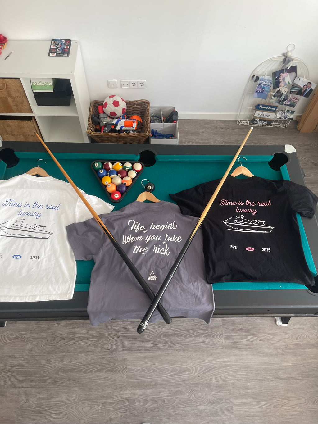 Camiseta Relevance "Life begins when you take the risk"