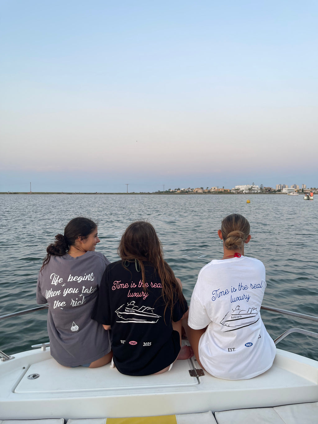 Camiseta Relevance "Life begins when you take the risk"