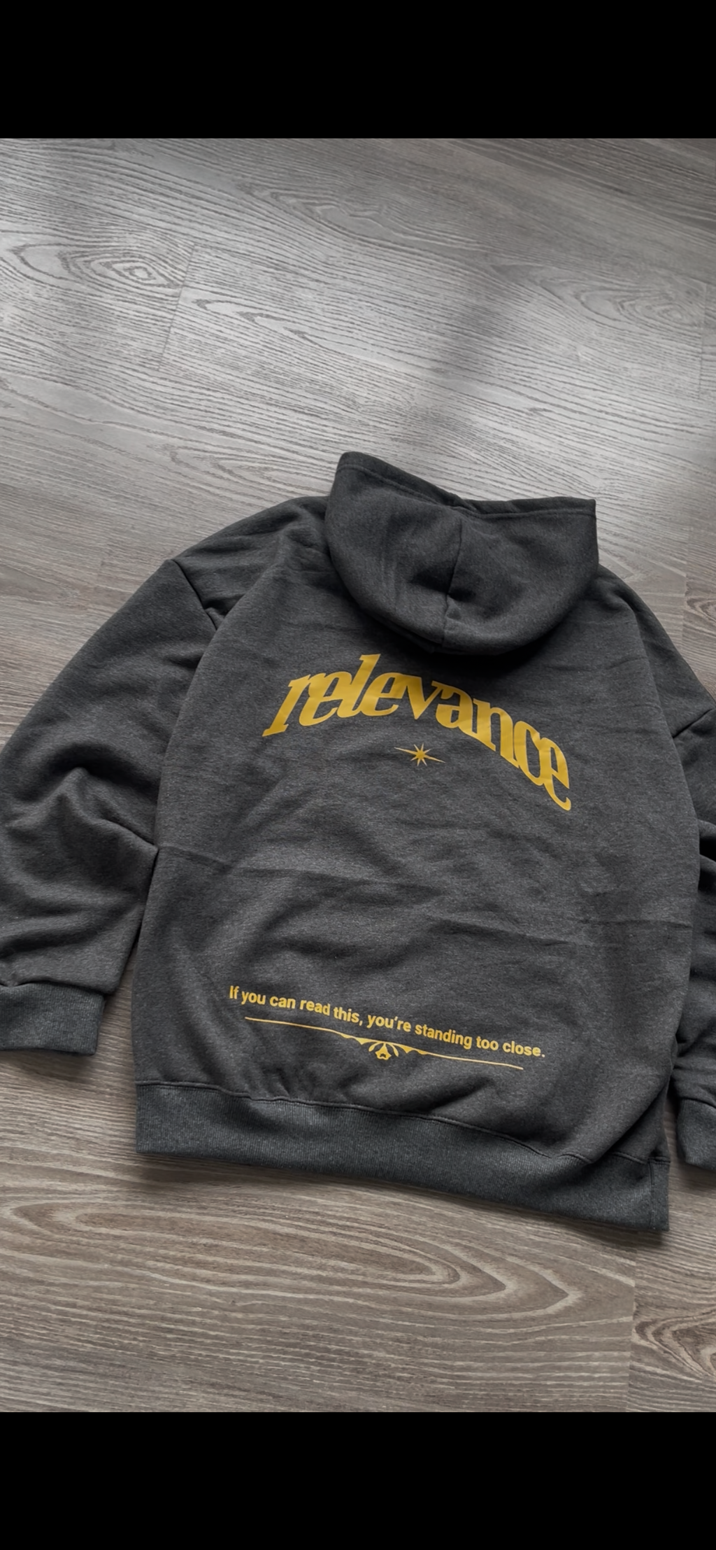 Sudadera Oversized Gris Oscuro RELEVANCE