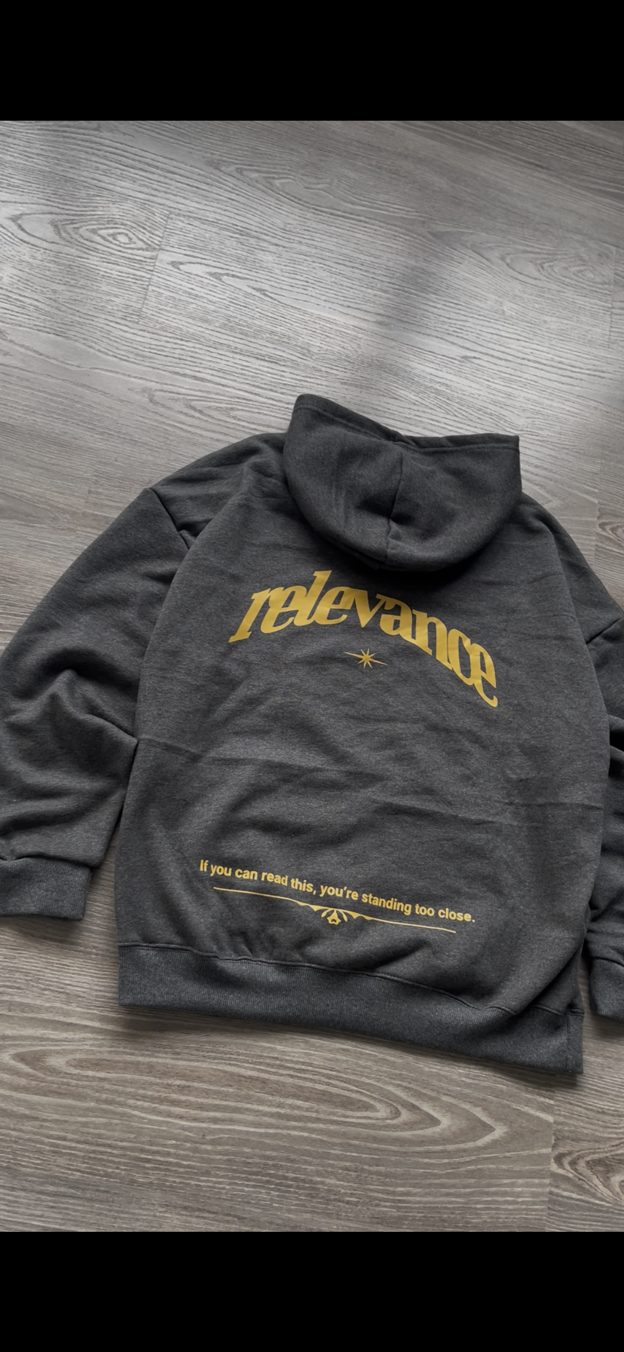 Sudadera Oversized Gris Oscuro RELEVANCE