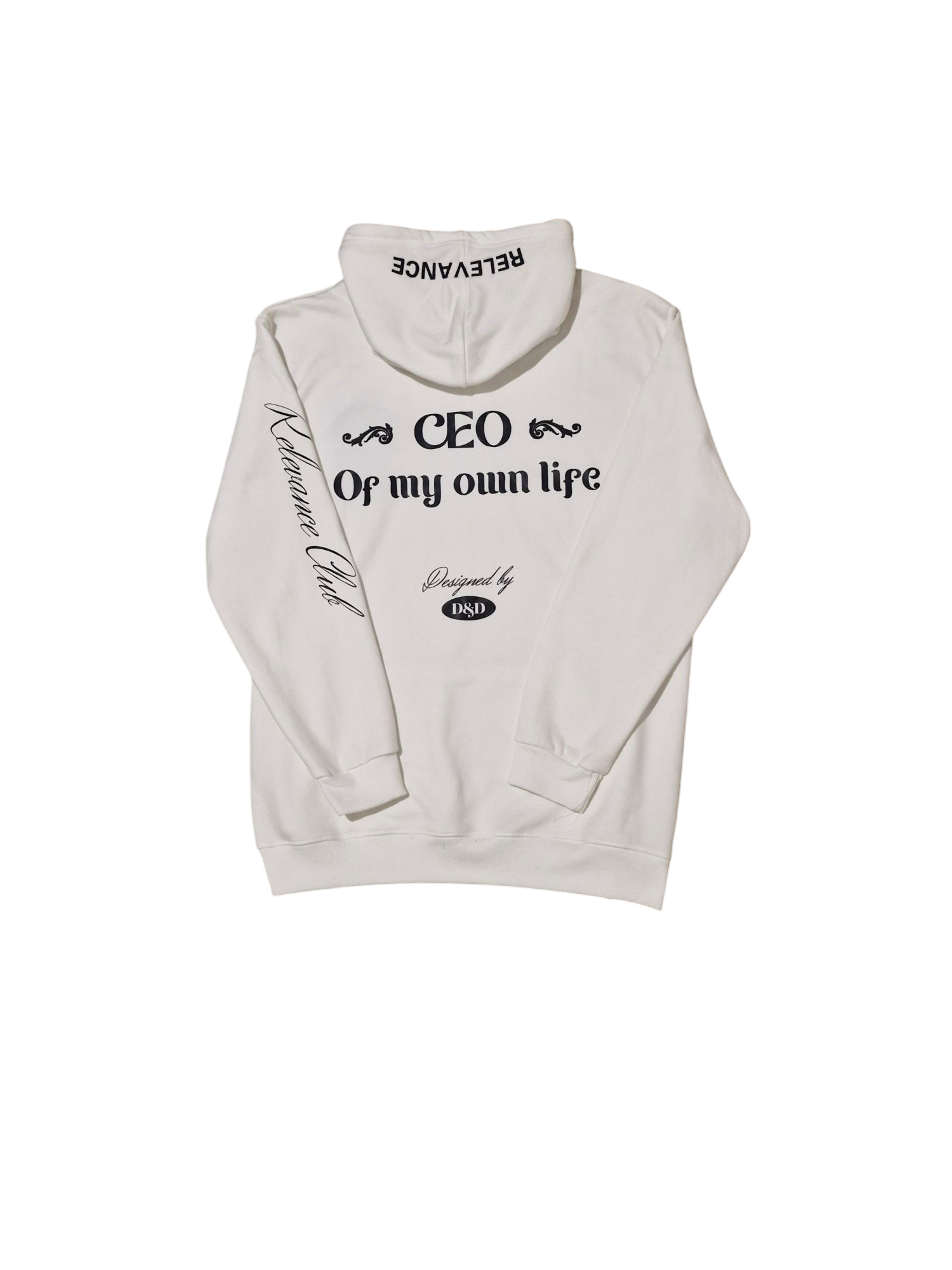 Sudadera Relevance "CEO of my own life" – Blanco