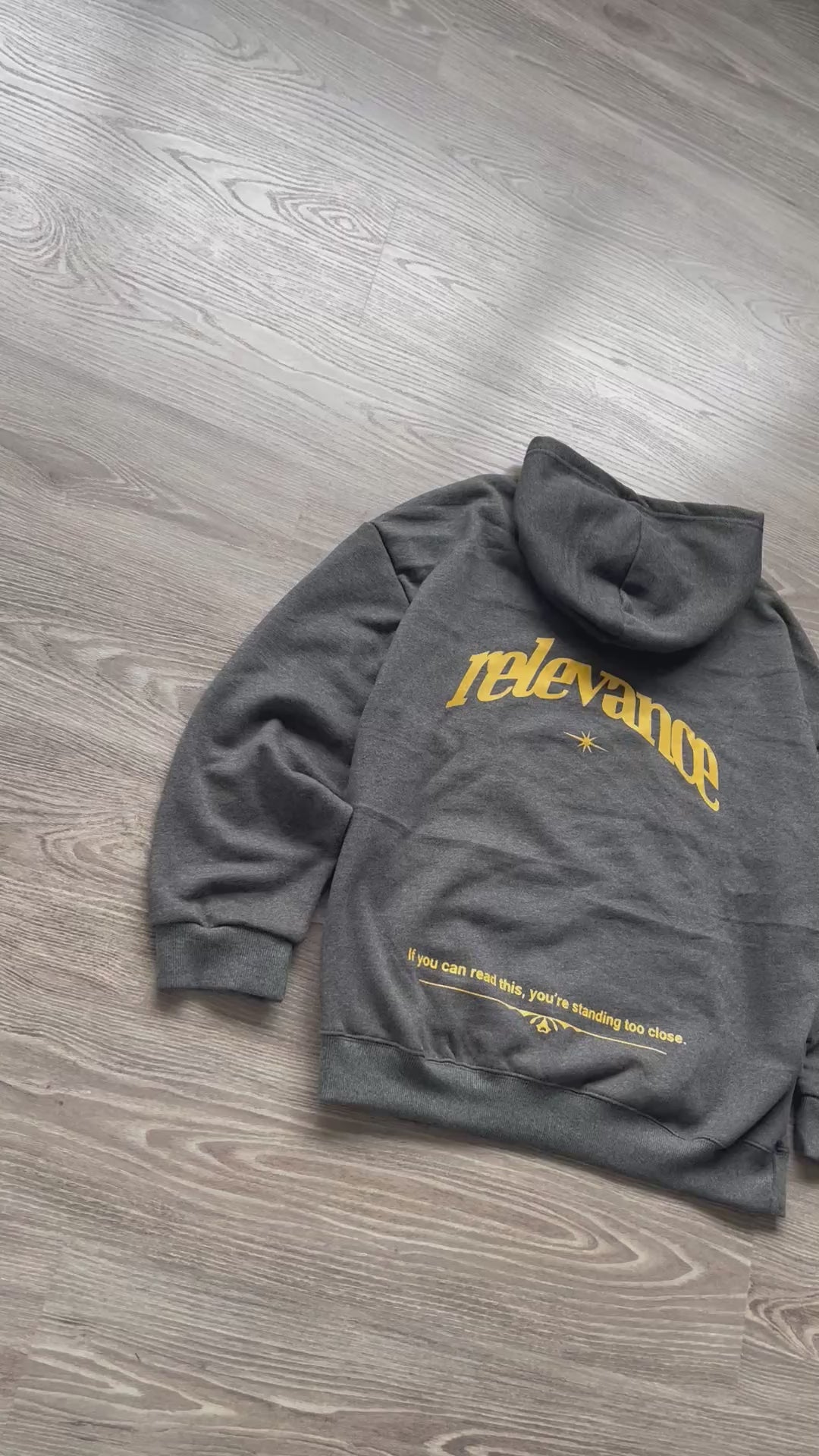 Sudadera Oversized Gris Oscuro RELEVANCE